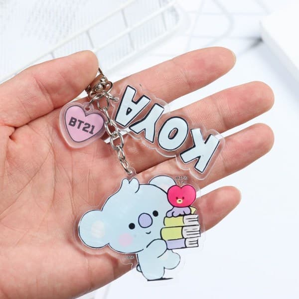 BTS Nøkkelring BT21 Nøkkelring - lager IC