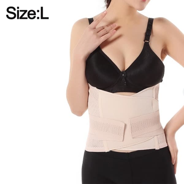 IC Beige vit mesh andningsbart graviditetsmagstöd L