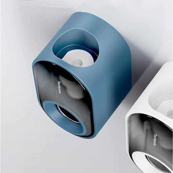 2-pack automatisk tandkrämsdispenser, väggmonterad handsfree