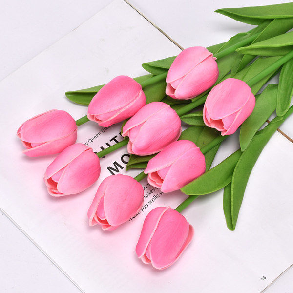 IC Imitation tulpan blomma fullt pulver 10st
