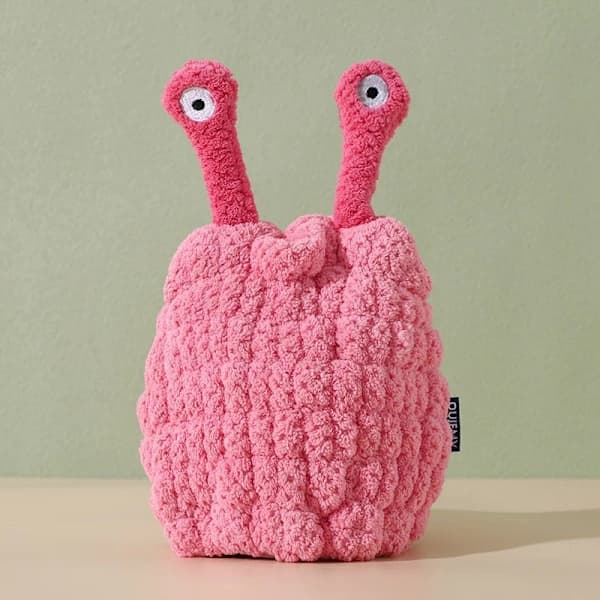 Hårhåndkle for barn, søt og interessant hårfønerhåndklepakke, hurtigabsorberende hårfønerhette (rosa)