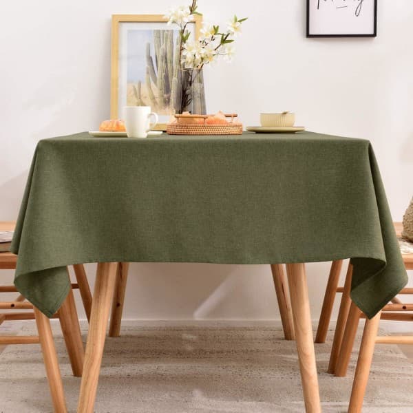IC Rektangulära bordsdukar Duk Vattentät fläckbeständig duk Elegant lättskött för inomhus-, utomhusdekoration 140*300 cm