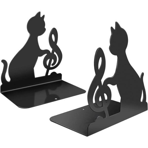 IC Bogstøtte i Rustfrit Stål, til Store Tunge Bøger (Musical Cat)