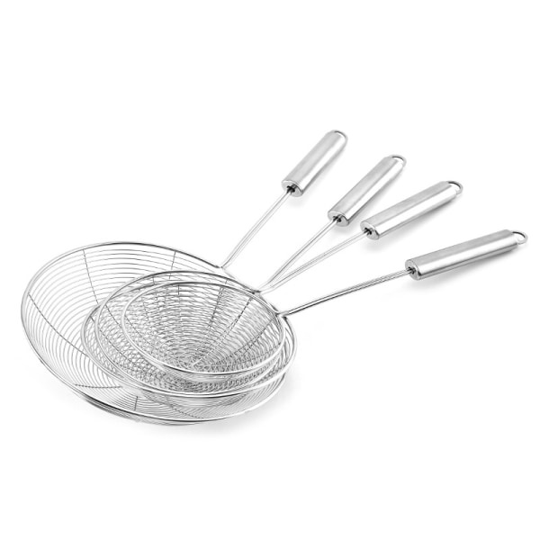 IC Rostfritt ståltråd nät, nudlar sked, steksked, mesh (12cm)