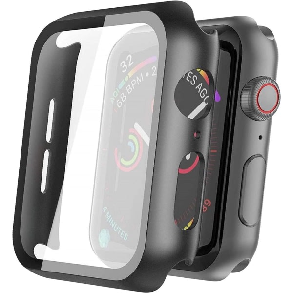 Apple Watch skjermbeskytter, hardt PC-etui med HD klar herdet IC