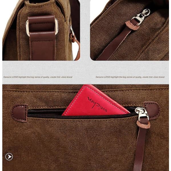 IC Casual Canvas-taske (brun) Brown