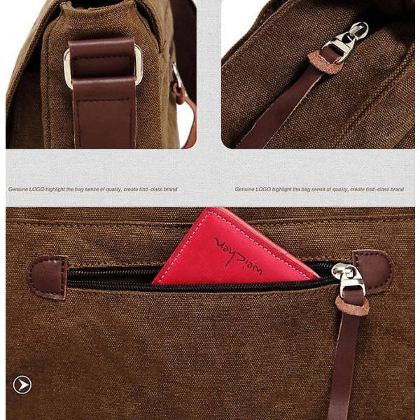 IC Casual kankaaskassi (ruskea) Brown