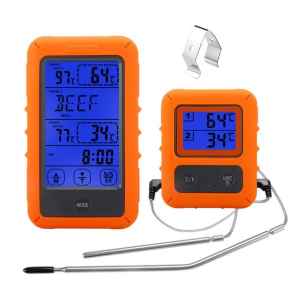 IC Pekskärm Dubbla Nål Köks Termometer, BBQ Termometer