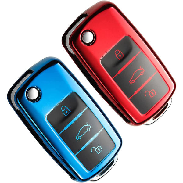 IC Röd Skydd, VW Golf Skoda Skydd Säte Skydd TPU Skydd Knappar