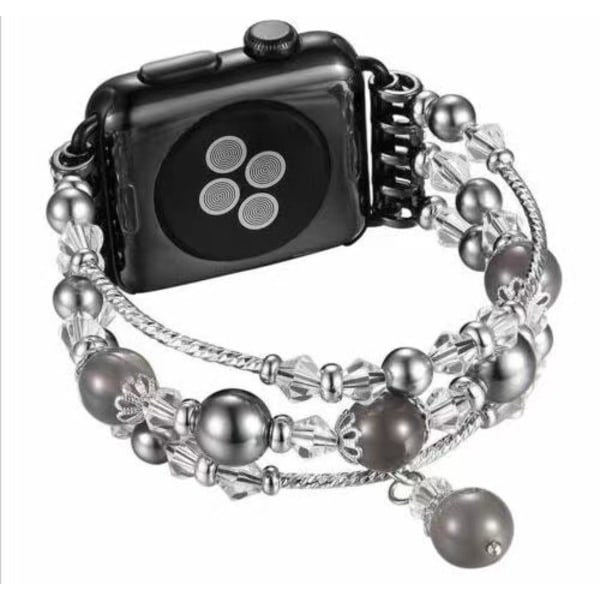 Grå 38mm/40mm/41mm, passende til Apple Beaded Watch Band iWatch