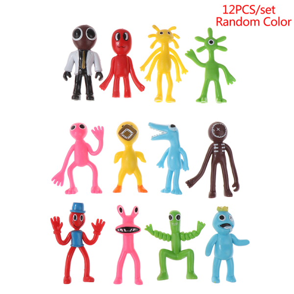 IC 12 st/ set Roblox Rainbow Friends Figurer Modelldockor som present 12 st/ set