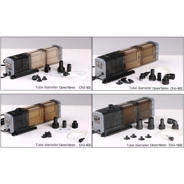 IC Akvariumfilter 3-i-1, Nedsenkbar Pumpe, Vannpumpe