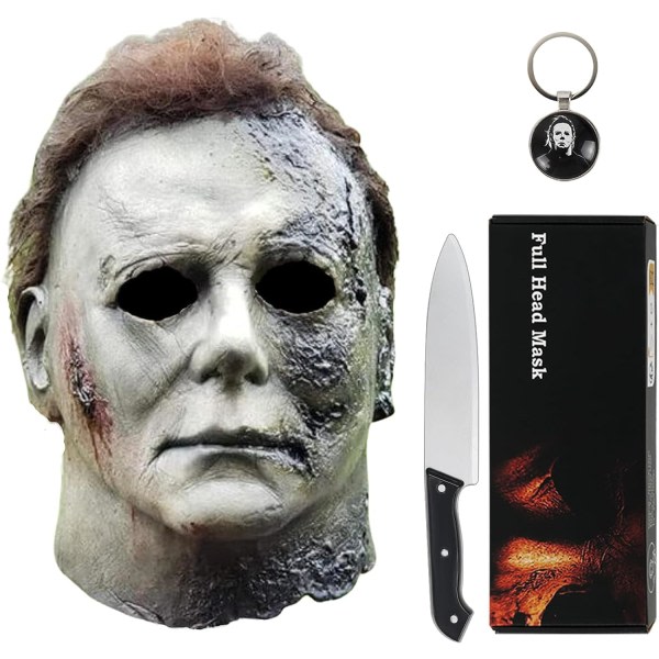 IC Noufun Michael Myers Mask for voksne, Halloween Mask Micheal Myers Face - Halloween 2020