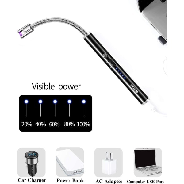IC Lighter Sort & Blå