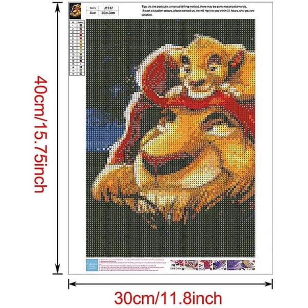IC 5D diamantmålning, 30*40 cm DIY digital diamantmålning