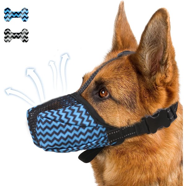 IC Mesh Nät för Hund, Andningsbar Munkorg för Stora Hundar