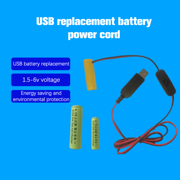 IC Dummy batteriadapter USB power Byt bat AA4.5V