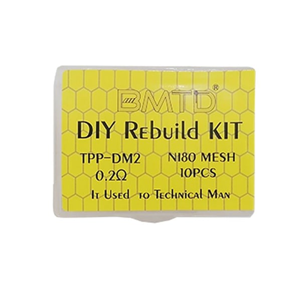 IC Gör-det-själv ombyggnadssats TPP DM2 0,2 ohm Ni80 Mesh Coil Värmtrådsverktyg 1Set