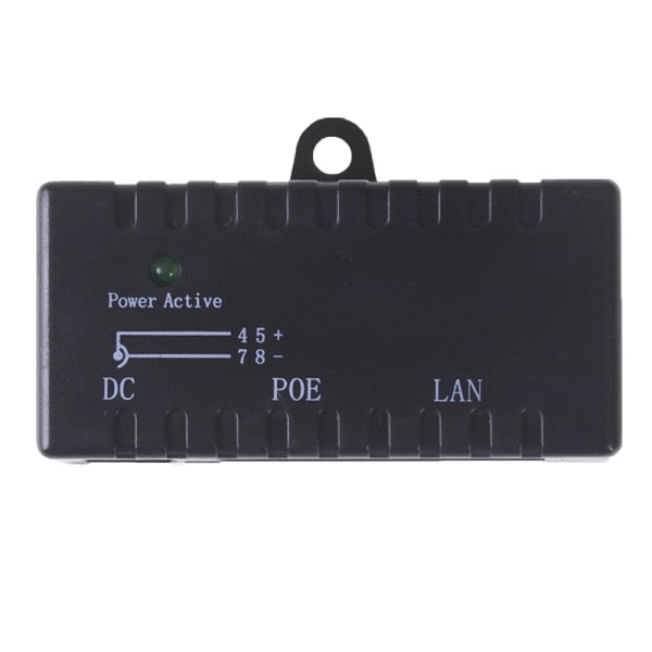 IC 2st passiv POE-injektor til IP-kamera VoIP-telefon Netwrok AP d Black One Size