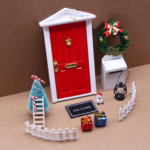 IC 12st/ set 1:12 Dukkehus Miniatyr Atrium Juldekorasjon A