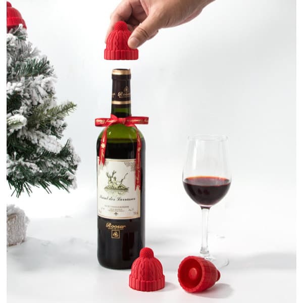 2-pack Julhatt Silikon Vinflaska Propp Vinpropp Se