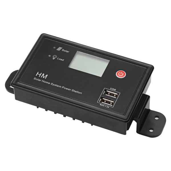 10A PWM Solcelleladeregulering 12V/24V automatisk identifisering under 55V inngangssolpanelregulator for gelbatteri med LCD-skjerm temperatur