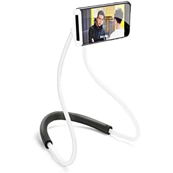 IC Leisure Desktop Mobiltelefon Hållare Tablet Lazy Allmänt Hängande hals Typ Hängande fäste (Vit)