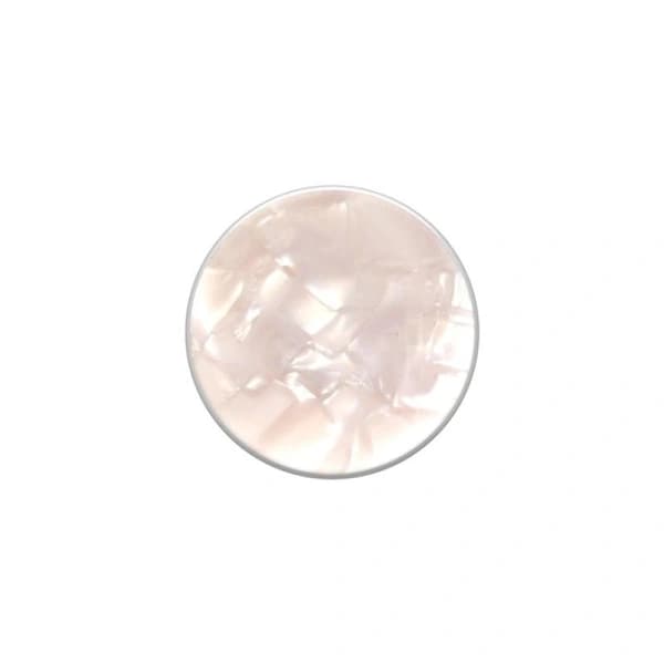PopSockets Acetat Perlehvit Avtakbart grep med stativfunksjon LUXE