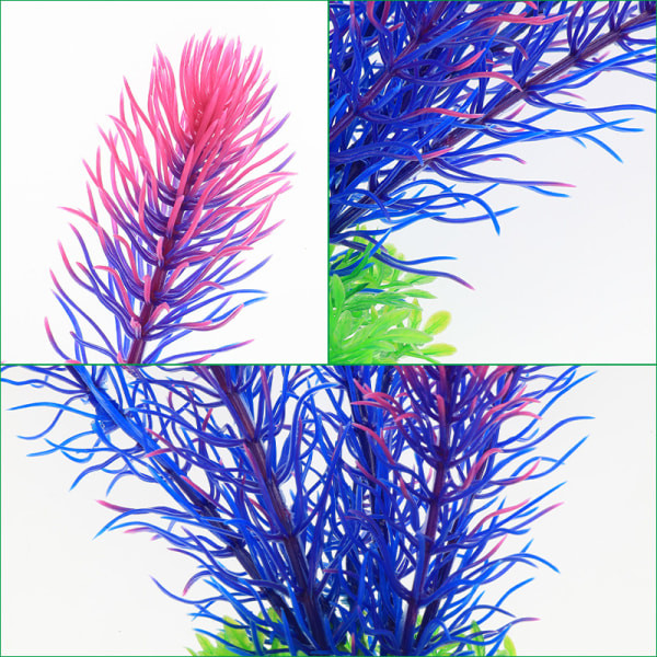 IC Akvariumdekorasjon Ornament Simulering Vannplanter Små