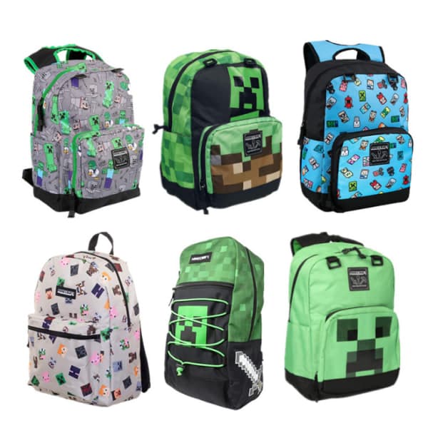 IC Minecraft koululaisille tarkoitettu reppu