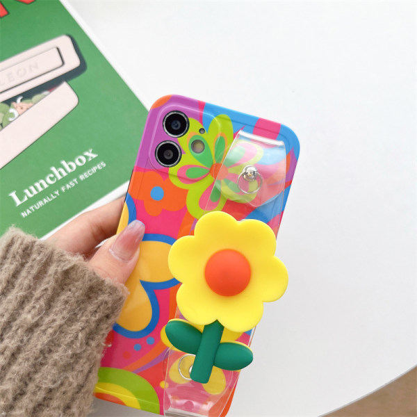 IC Smiley Armbånd Farverigt Graffiti med Kors Sladd iPhone-serien til iPhone14