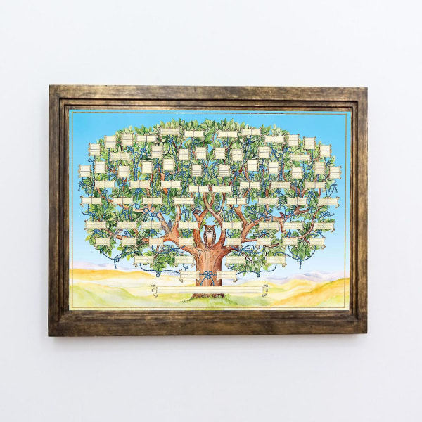Sukupuukartta Henkilökohtainen sukupuutaulu, 40*60CM