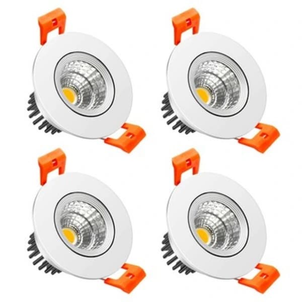 2 inch LED Dimmable Downlight, 3W COB Recessed Ceiling Light, Warm White 3000K...