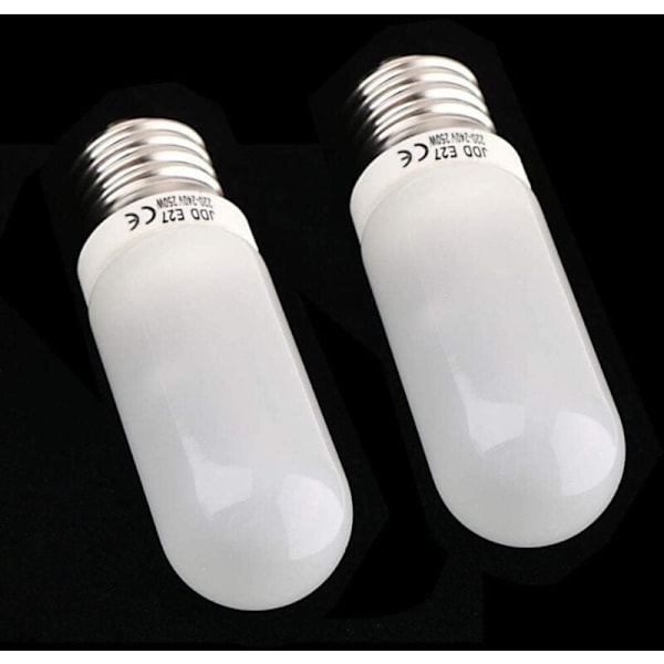 2 stk. 250W 220-240V E27 (Standard Edison-skrue) Frostet Halogenpære, Erstatningsmodellpære for Fotostudio Strobelys