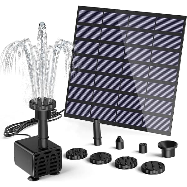 IC 2023 Uppgraderad solpanelvattenpump, utomhussolfontän