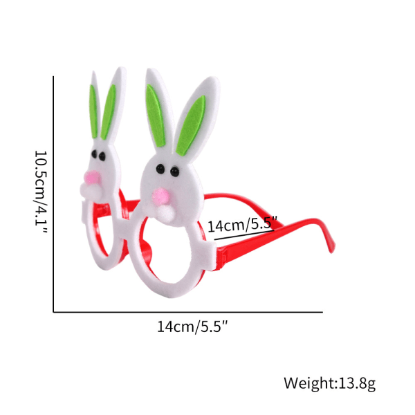 Påskglasögon Ram Påskhare Morotsägg Ram Påskhare