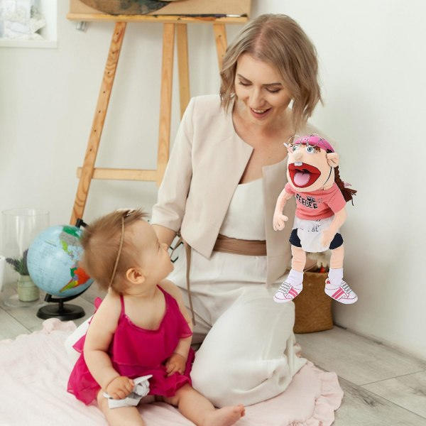 IC Plysjdukke Barndocke Myk Figur Sovputen 60 cm Feebee Dukke Pedagogisk Lekestue Sammenleggbare Lekevarer Gaver til Barn