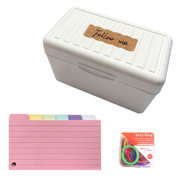 IC Farvede Indexkort Delere 3x5 tommer Flikkort Ruled Note Card Delere Foret mønstre Flashcards Studiekort null - C