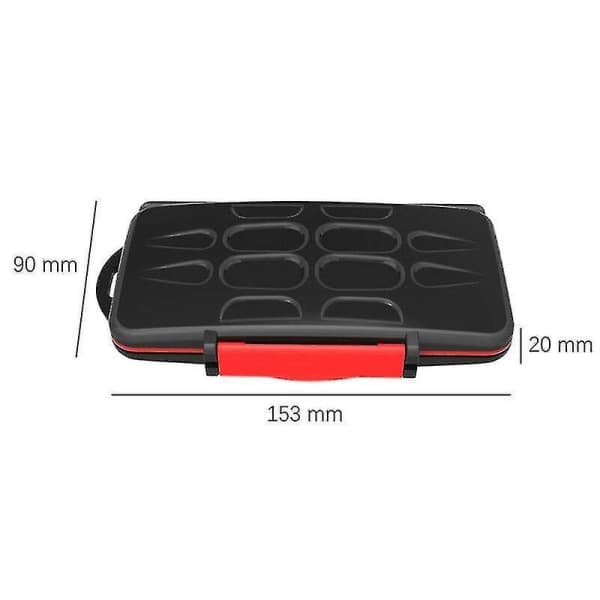 IC 12sd 12tf Slots Case Holder Vandtæt til Flere Formål