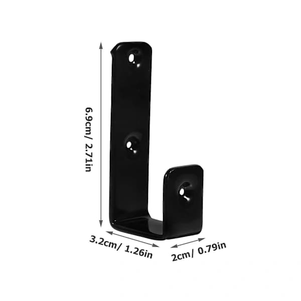 1 set Bunk Bed Ladder Bracket Bed Ladder Fixing Hook Sturdy Bunk Bed Ladder Bracket Hook Black