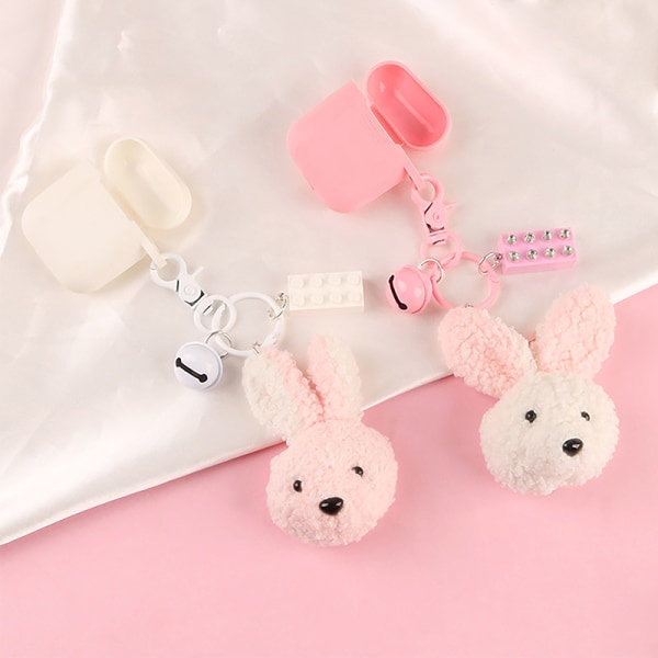 IC e Big Eared Plush Keychain Bunny Pendant Nyckelring Bilväska Char A