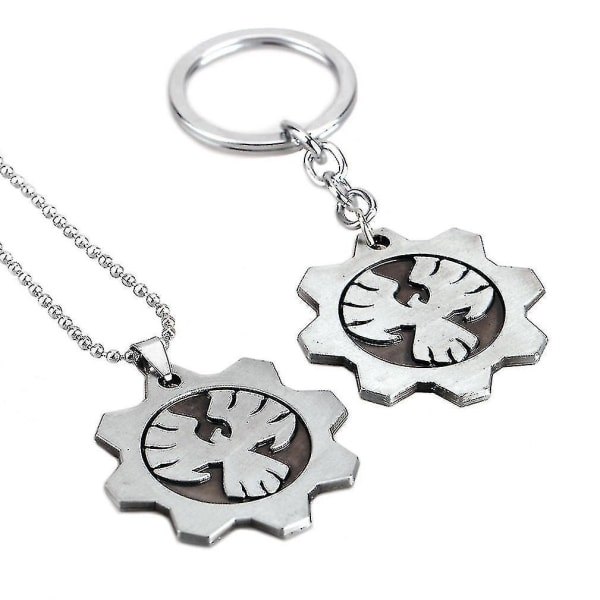 IC CNE Gears Of War Alloy Avaimenperä Kaulakoru 2 kpl -
