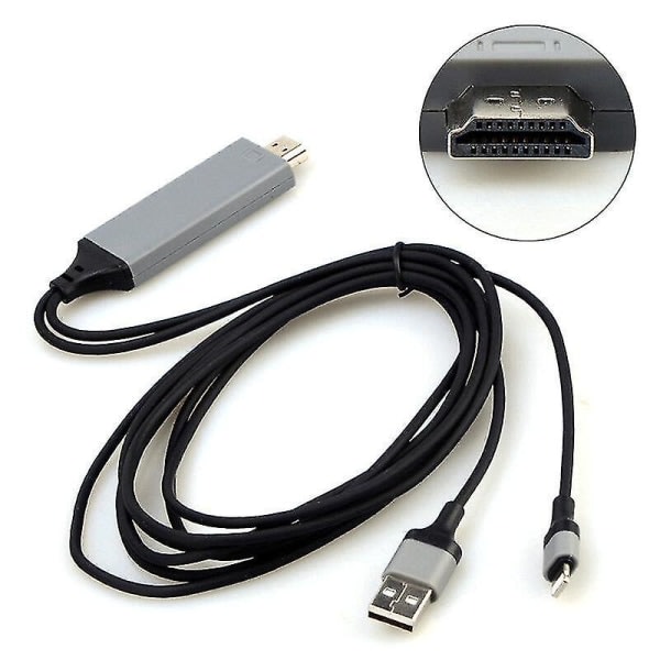 IC For iPhone iPad Screen TV Lightning til HDMI-kabel HD-adapter