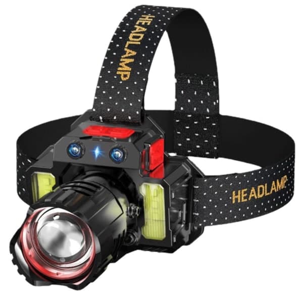 IC LED hodelykt, superlysende oppladbar montert lommelykt, campinglyktGroupM