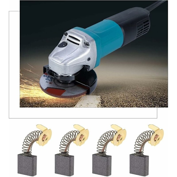 Par af kulbørster 999044 Vinkelsliberbørster 7x17mm Kompatible med Hitachi G18SE2 G18SR G23SC2 G23SR G23SF