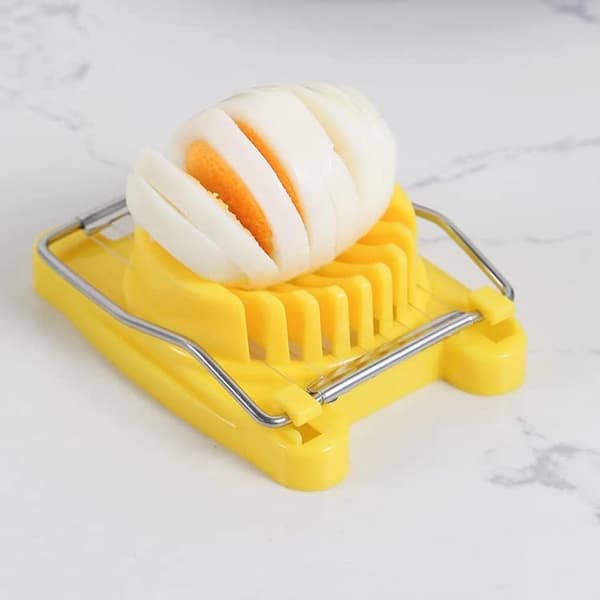 Egg Slicer - Kitchen Accessory - Kitchen Utensil - Fruit Salad Slicer - Stainless - Steel - Multifunctional - Slicer