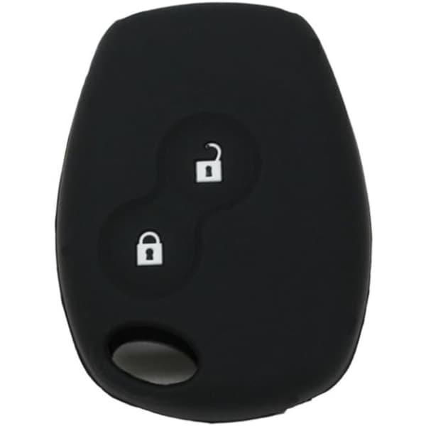 Sort Silikon Cover CV4350 Case Renault Dacia 2 Knapper