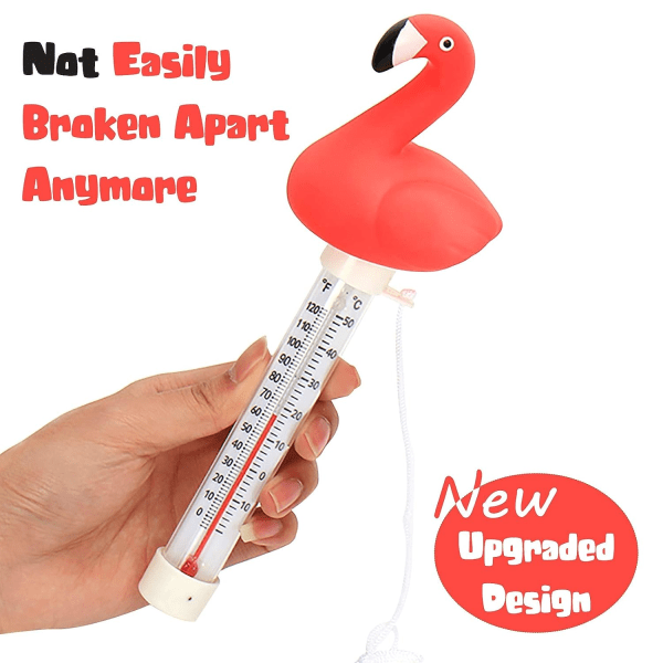 IC Flydende Pooltermometer, Dammvattentermometer med Snøre, Baby