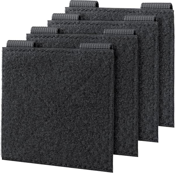 Velcro-patchpaneler til MOLLE/PALS-webbing - 4 stk.