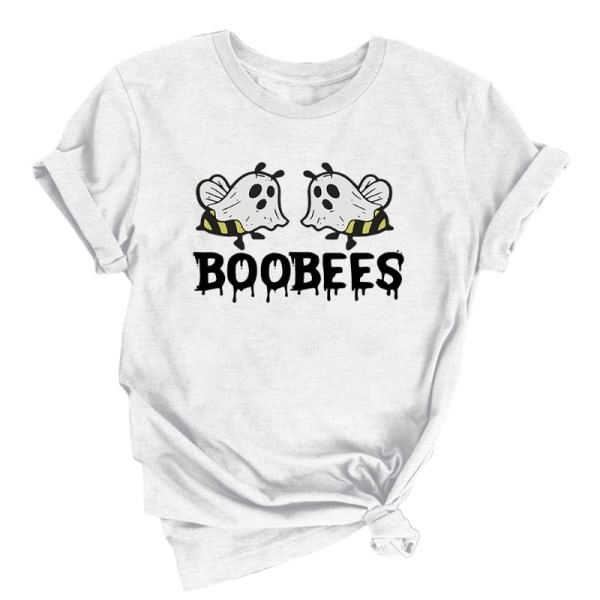 Boo Bees-paita naisille Halloween-haamu-paita L Harmaa